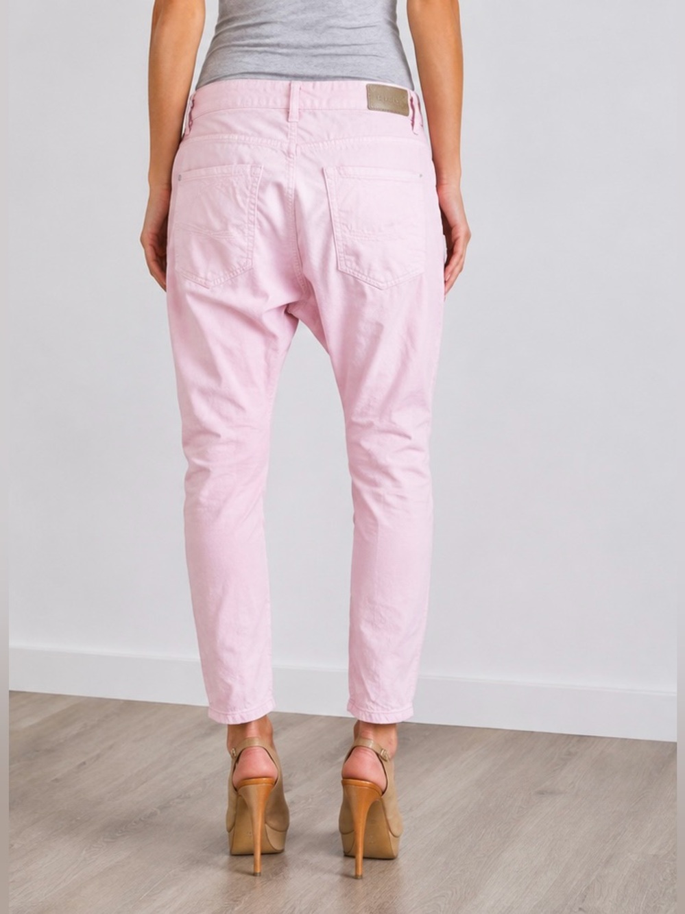 Diesel Fayza JoggJeans Pink Boyfriend Tapered Jeans Pants W26 - Picture 2 of 15